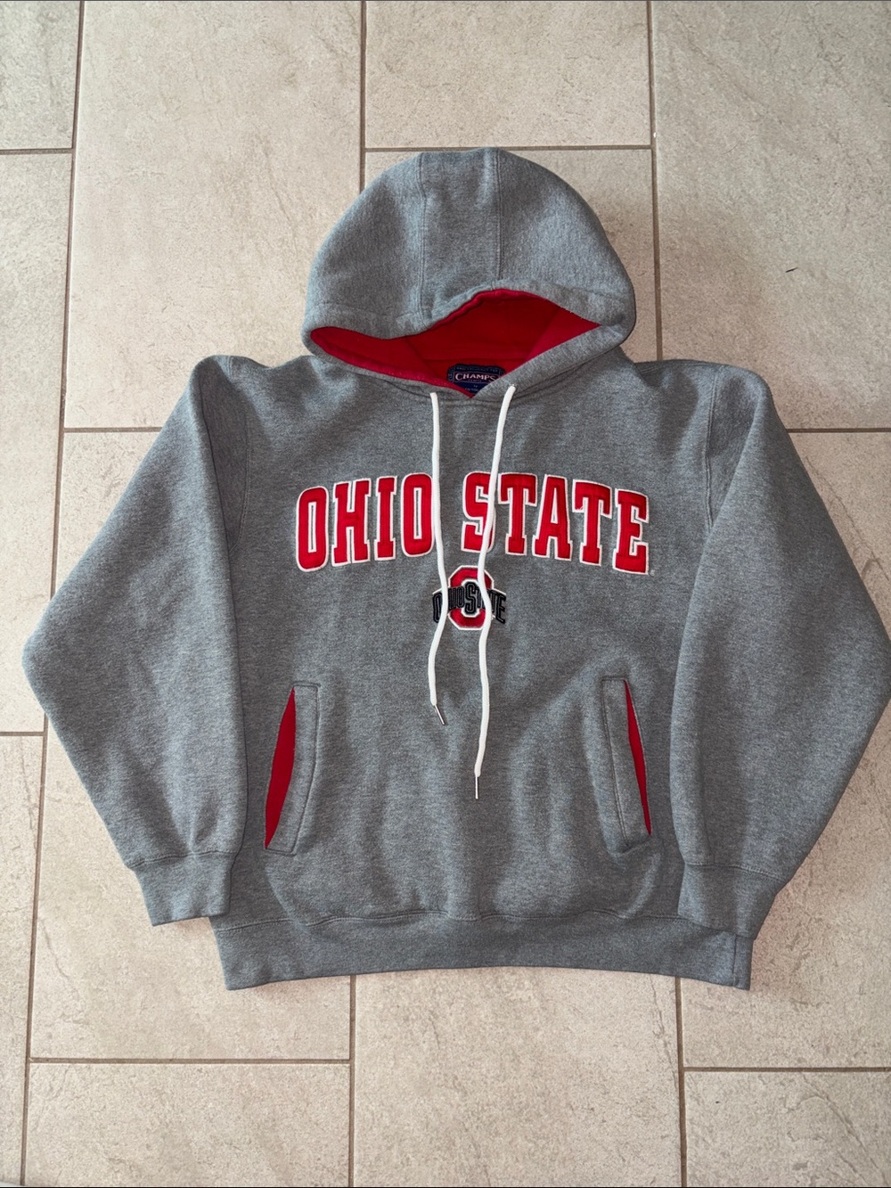 VINTAGE Champs Ohio State Jacket Adult Hoodie Sweatshirt OSU 90s
